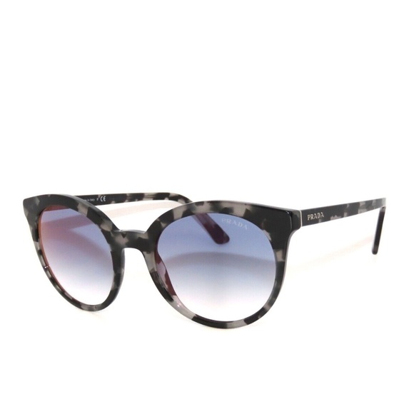 Prada SPR02X 02 510-725 Gray Havana Blue Gradient Mirror Red Sunglasses 02XS